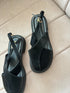 Casual Close Toe Cross Strap Back Buckle Shoes